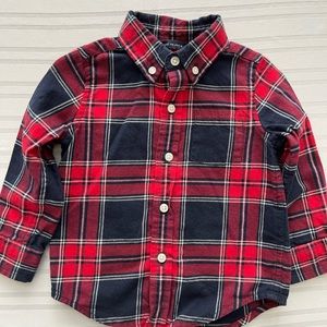 Janie and Jack - Plaid Button Up - Size 12 to 18 months